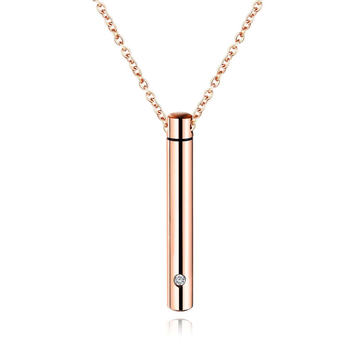 Stainless Steel Cremation Ashes Necklace