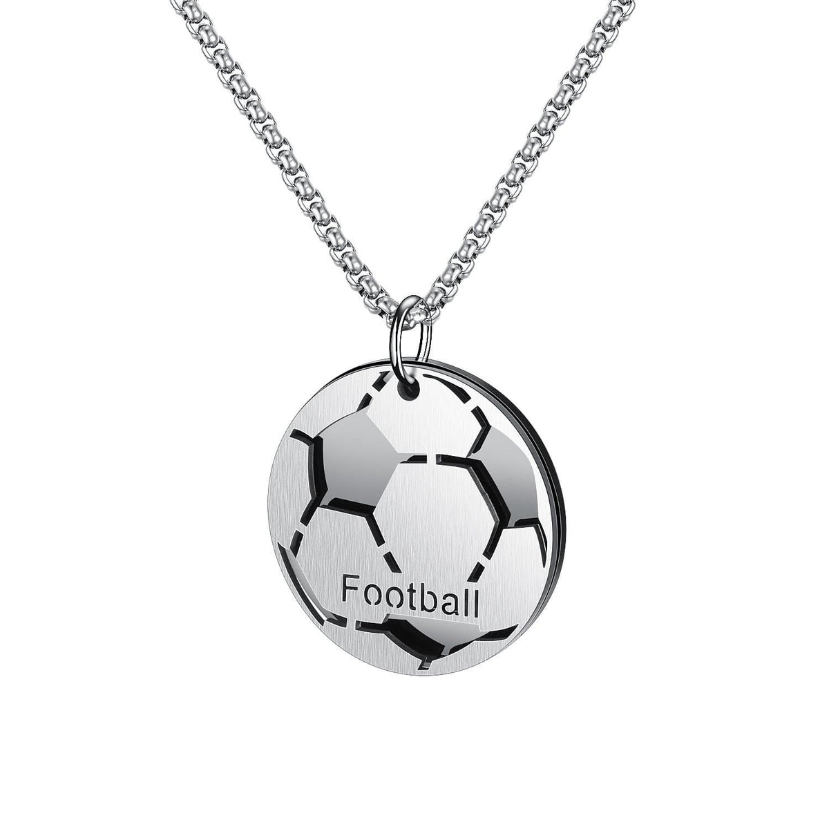 Stainless Steel Football Necklaces