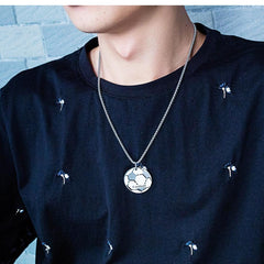 Stainless Steel Football Necklaces