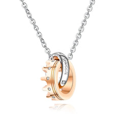 Stainless Steel Her King And His Queen Necklace