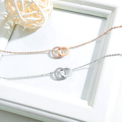 Stainless Steel Circle Necklace For Women