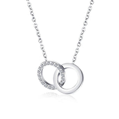 Stainless Steel Circle Necklace For Women