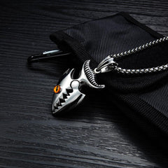 Stainless Steel Silver Shark Necklace