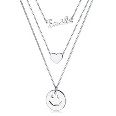 Stainless Steel Multi Layered Chain Necklace
