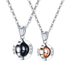 Stainless Steel Rotating Necklace