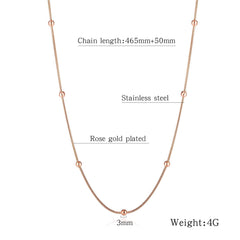 Women Steel Chain Layred Necklace