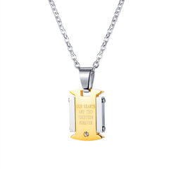 Stainless Steel Promise Necklace For Couple