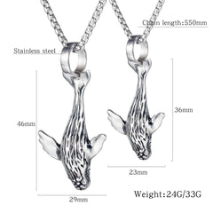 Stainless Steel Whale Necklace