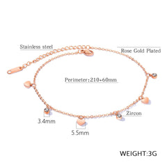 Womens Stainless Steel Anklet