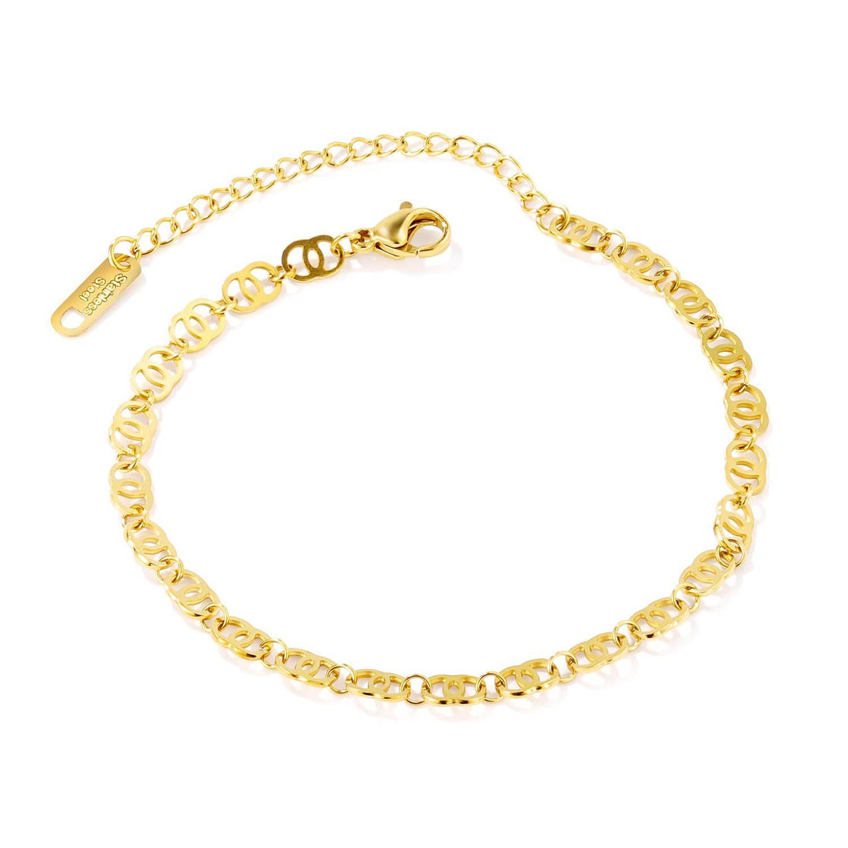 Stainless Steel Gold Ancklet