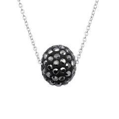 Silver  Ball Bracelet Hematite