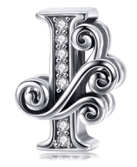 Silver Letter Charms
