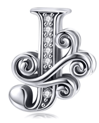 Silver Letter Charms
