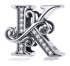 Silver Letter Charms