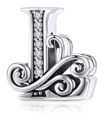 Silver Letter Charms