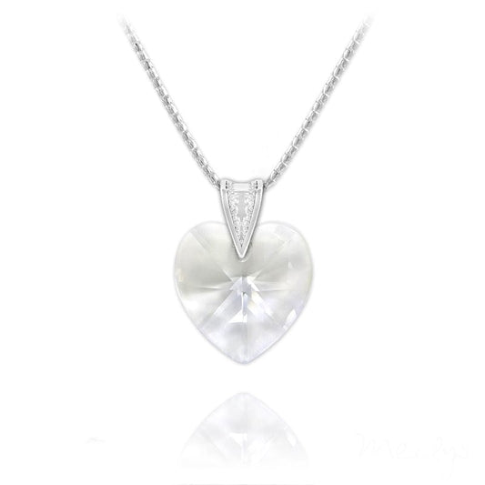 Silver Heart Fine Necklace for Women