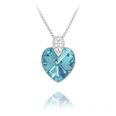 Silver Heart Rhodium Necklace for Women