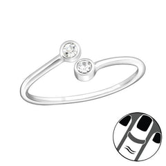 Silver Round Midi Ring