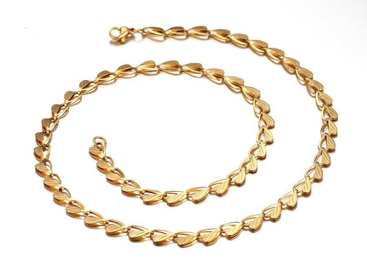 Stainless Steel Gold Chain Necklace for Womens