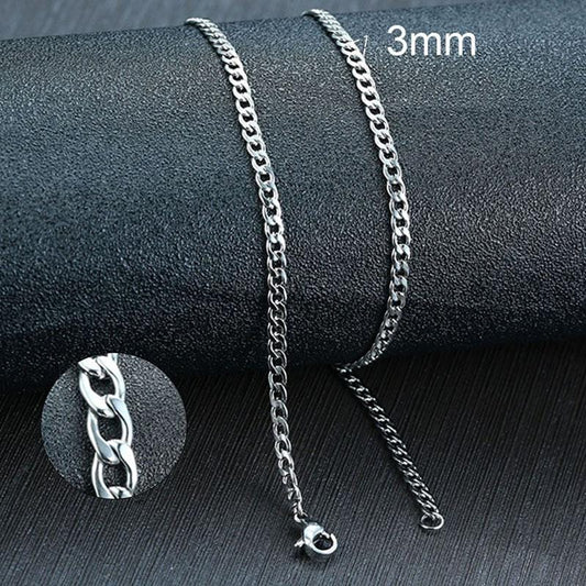 Stainless Steel Silver Chain Necklace
