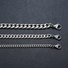 Stainless Steel Cuban Chain Necklace