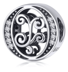 Silver Letter Charms