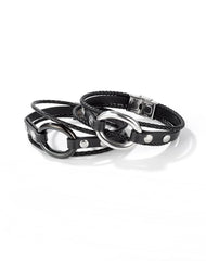 Personalized Men's Leather Bracelet