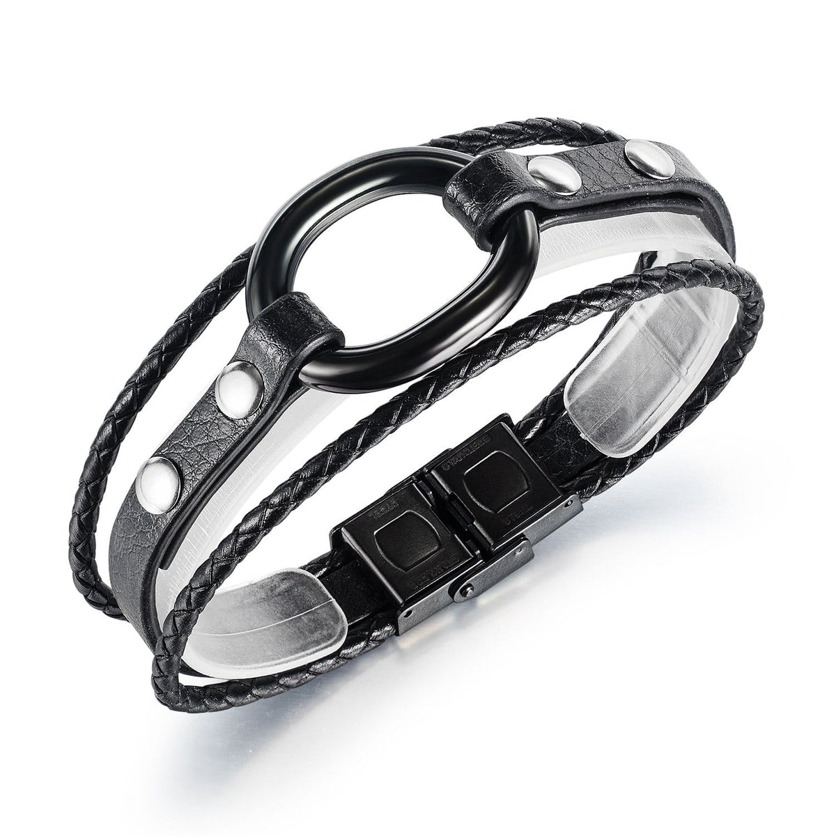 Personalized Men's Leather Bracelet