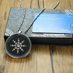 Stainless Steel Lava Volcanic Energy Quantum Necklace