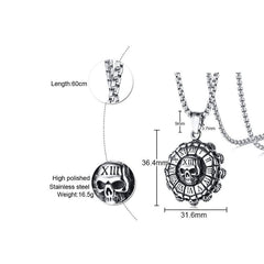 Stainless Steel Skull Necklace