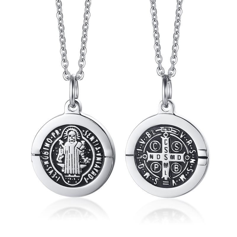 Stainless Steel Saint Necklace For Women