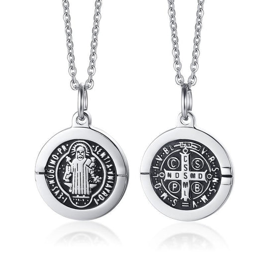 Stainless Steel Saint Necklace For Women