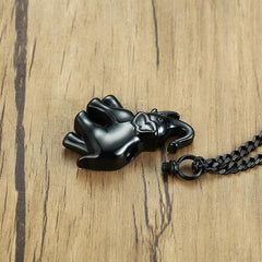Steel Elephant Urn Necklace