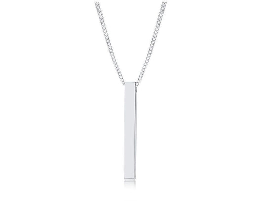 Steel Multi Layer Star Bar Necklace