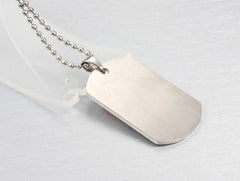 Stainless Steel LGBT Pride Dog Tag Necklace