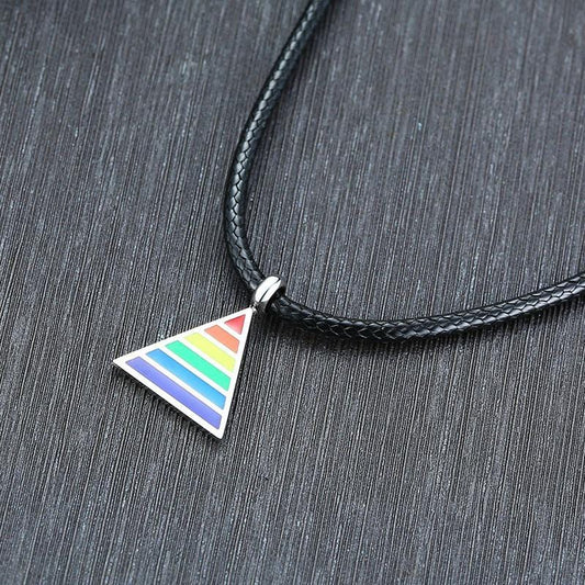 Stainless Steel LGBT Rainbow Necklace