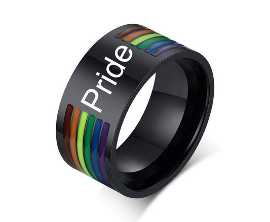 Stainless Steel Pride Rainbow Ring