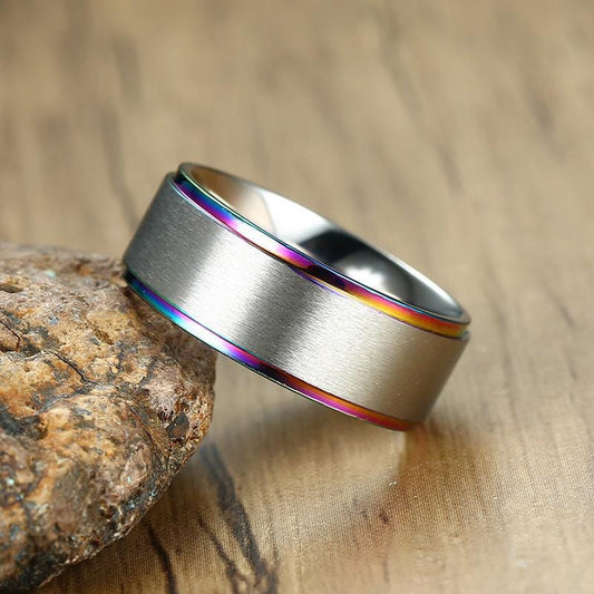 Stainless Steel Rainbow Edge Ring