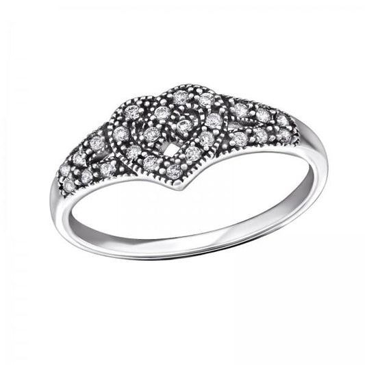 Silver Celtic Heart Ring
