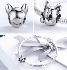 Sterling Silver French Bulldog Charm