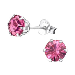 Silver Birthstone Earrings
