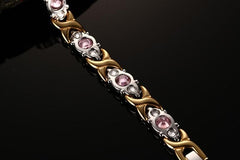 Stainless Steel Silver and Gold Magnetic Bracelets for Women