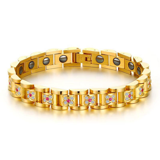 Women Gold Magnetic Bracelet