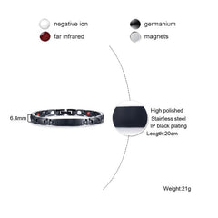 Womens Black Magnetic Bracelet