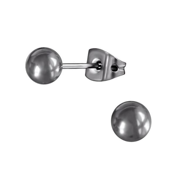 Titanium Ball stud earrings