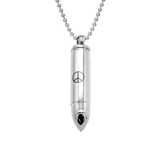 Steel Pendant Bullet Necklace