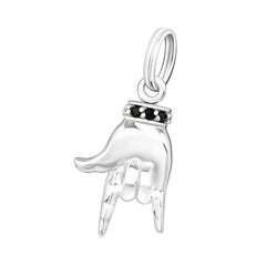 Silver Love Sign Charm