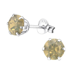 Silver Birthstone Earrings