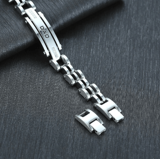 Stainless Steel Father's Day Bracelet