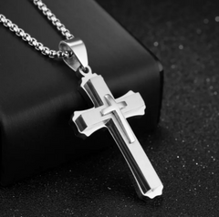 Steel Cross Pendant